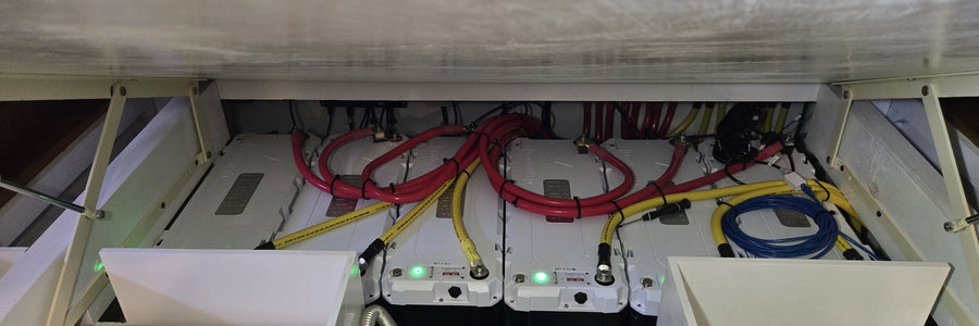 Lithium battery bank installation